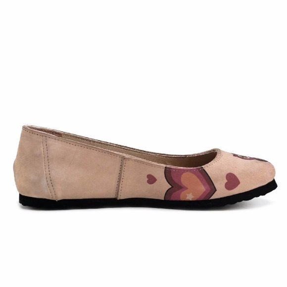 Goby Shoes - Genuine Leather Owl Ballerinas - Picture 4 of 5